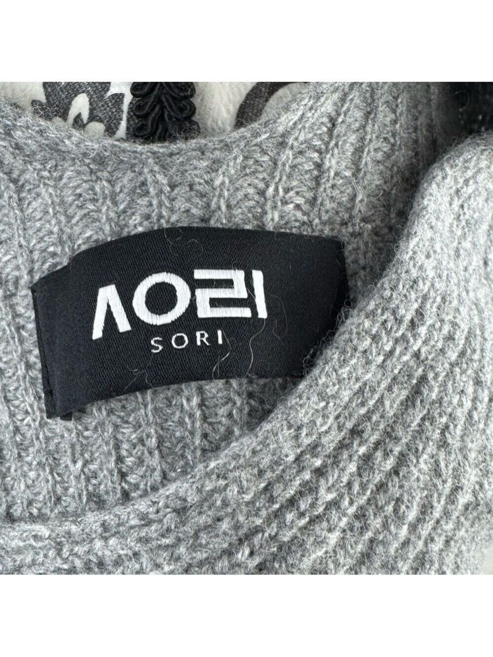 Sori V-Neck Wool Cashmere Blend Dolman Sweater - Picture 6 of 7